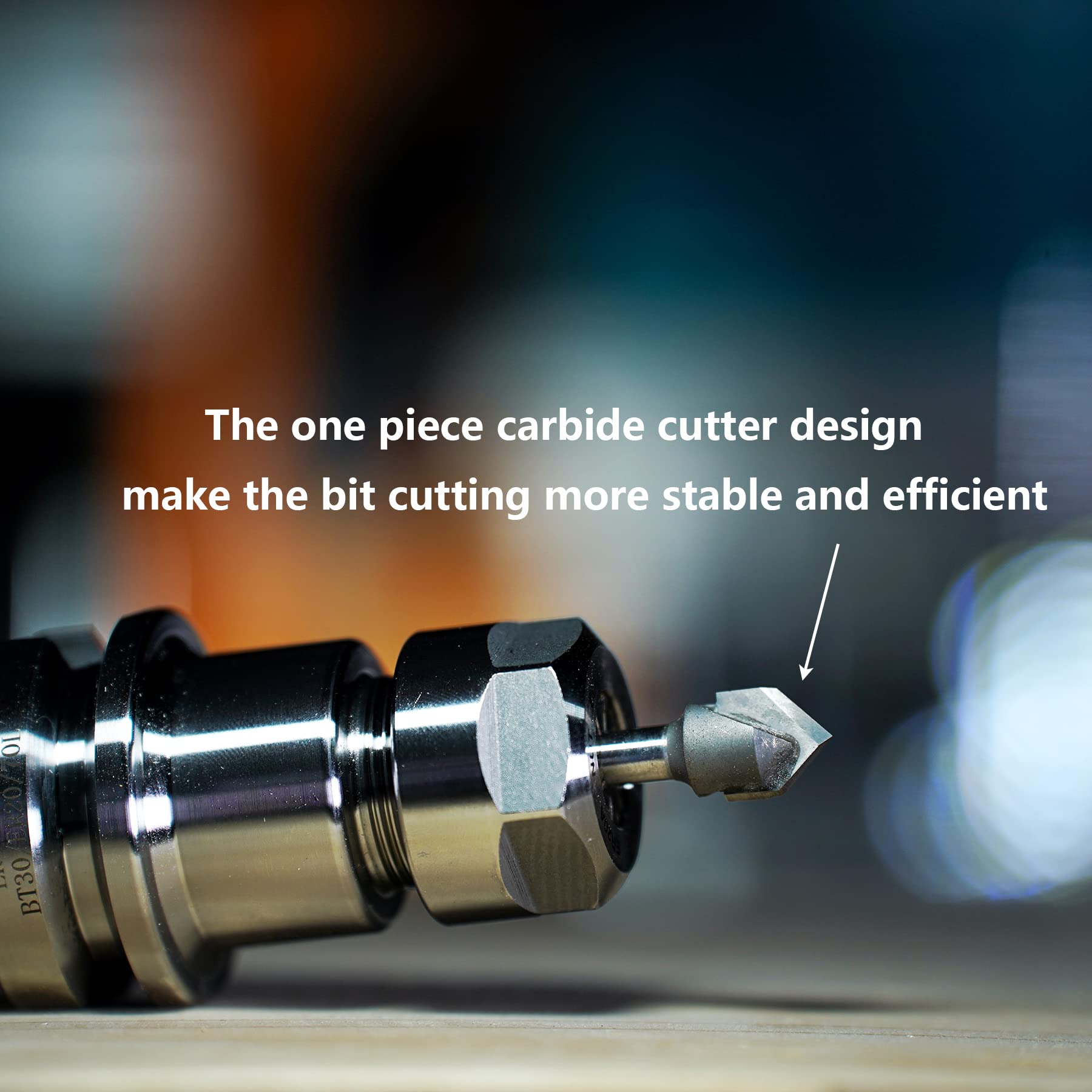 SpeTool Carbdie Tip V Groove CNC Engraving Bit Router Bit CNC Woodwork Tools 60 Deg 1/2 Inch Cutter with 1/4 Inch Shank