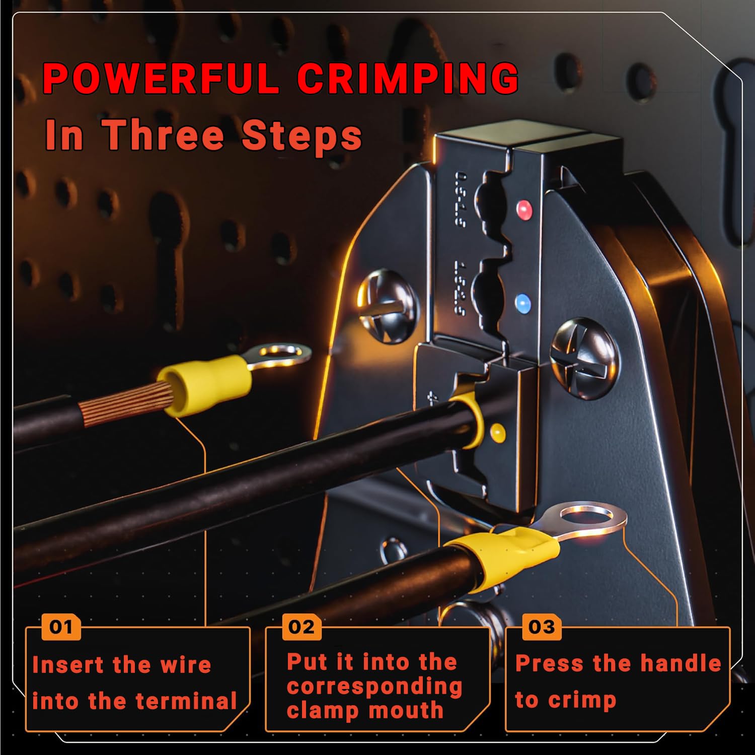 Crimping Tool for Insulated Electrical Connectors -New Version Mzylan Ratcheting Wire Crimper - Crimping Pliers - Ratchet Terminal Crimper - Wire Crimp Tool 22-10 AWG