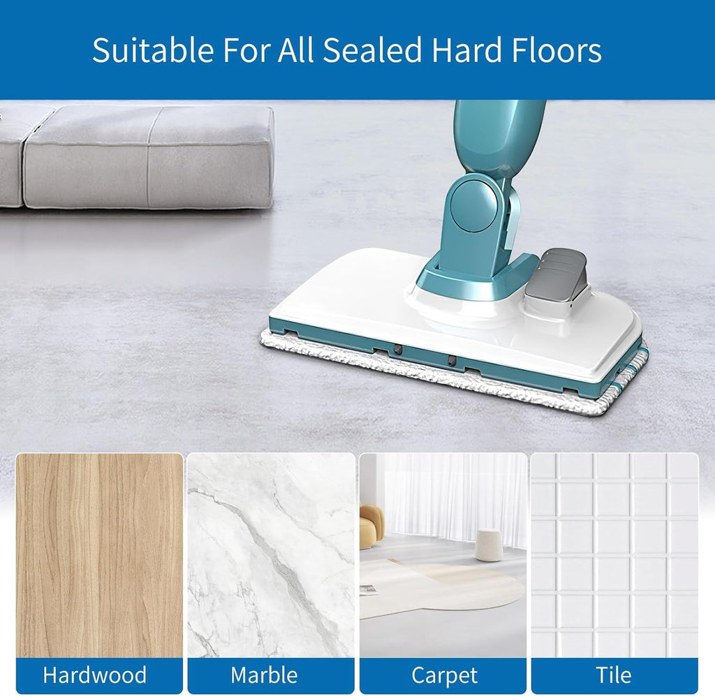 JIMITOP 6 Pack Steam Mop Pads Replacement Compatible with Black+Decker Steam Mop SM1600, SM1610, SM1620, HSM13E1, HSMC1300FX, HSMC1321, HSMC1361SG SMP20 for Floor Cleaning