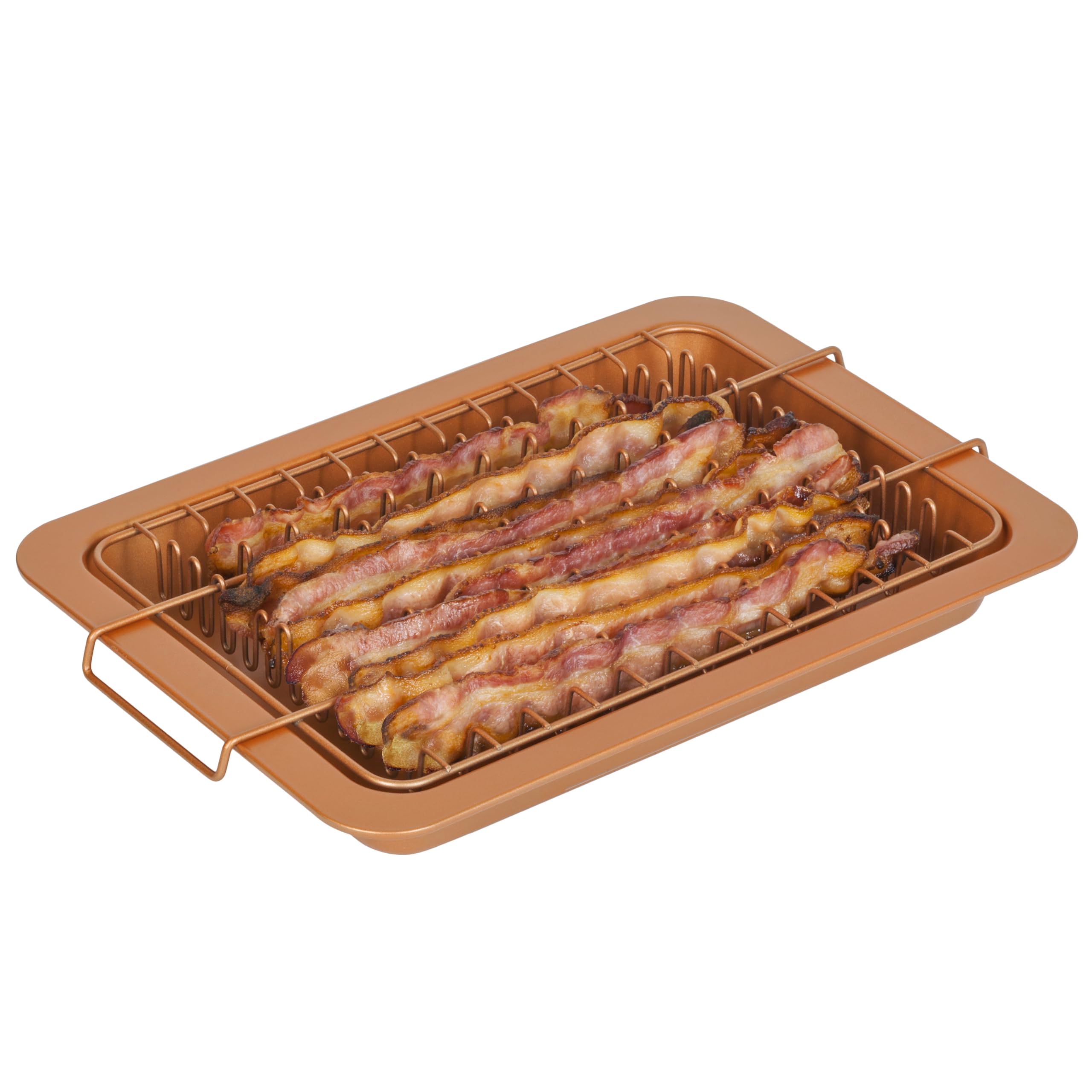Bacon Bonanza by Gotham Steel Oven Healthier Bacon Drip Rack Tray with Pan – As Seen on TV