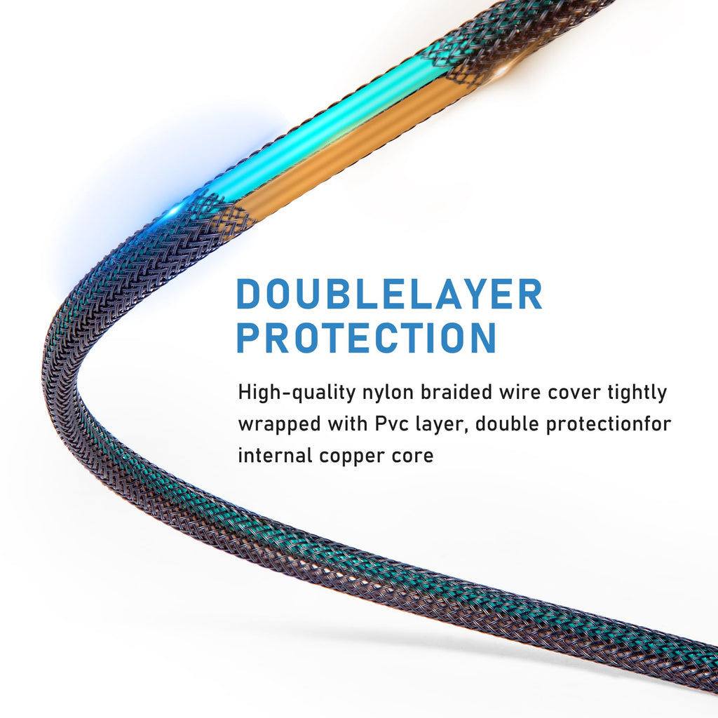 Bitiontry Upgraded 4 Pin 5 Wire Trailer Wiring Harness 26FT for Rewiring Trailer Both-Side Taillights, Pure Copper Wishbond Trailer Light Kit 4 Way Flat 5 Wire Trailer Plug w/Nylon Net Tube Protection