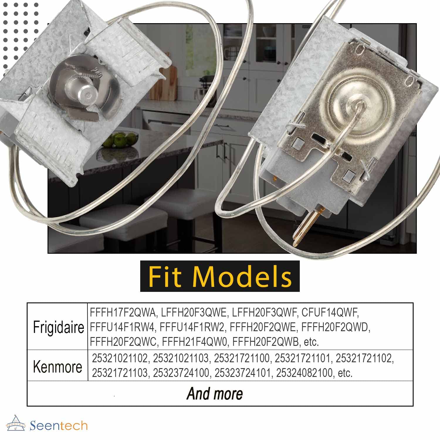 5304513033 Refrigerator Temperature Control Thermostat - Repalces: 297216037 5304503436 216715200 297216033