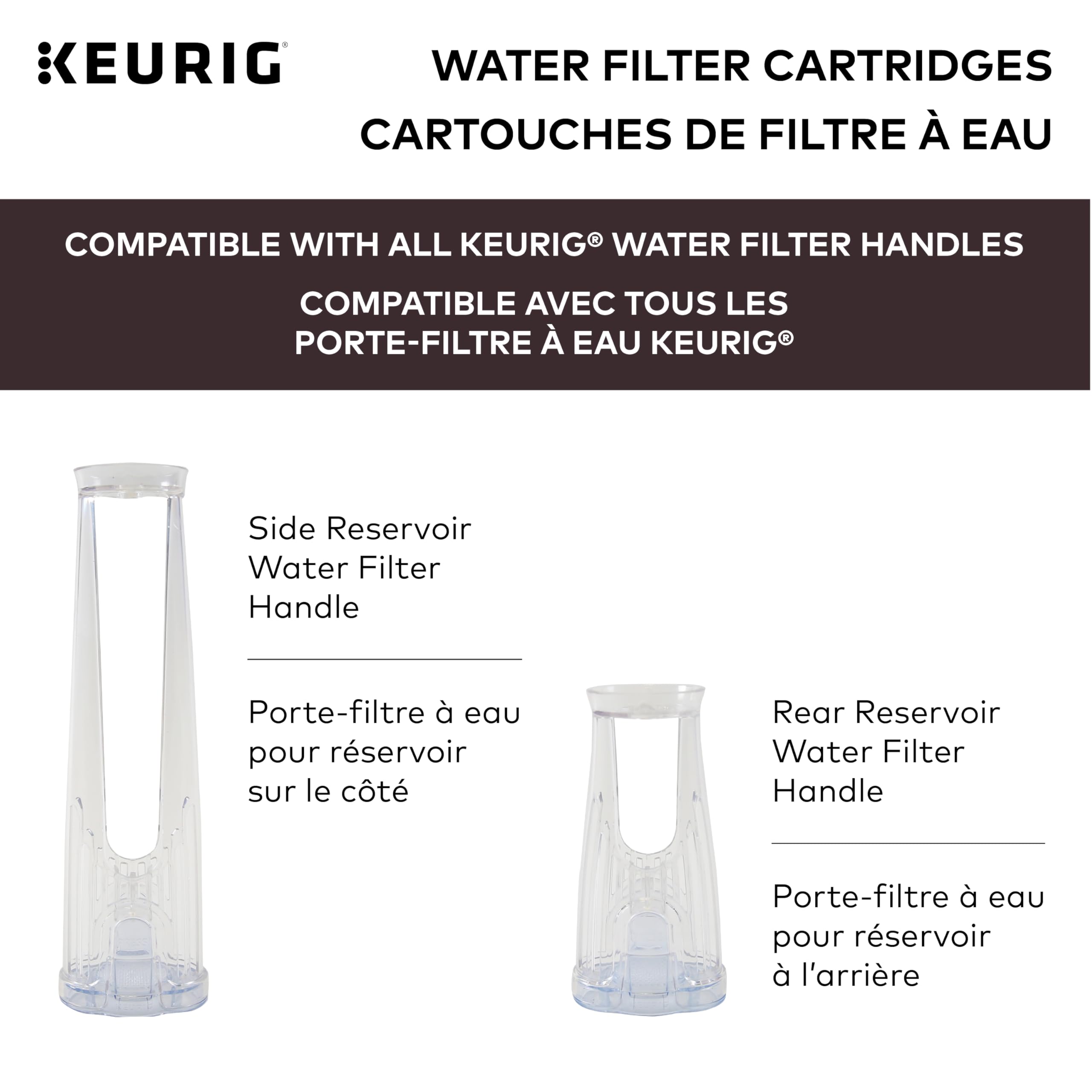 Keurig Water Filter Refill Cartridges, Replacement Water Filter Cartridges, 6 Count