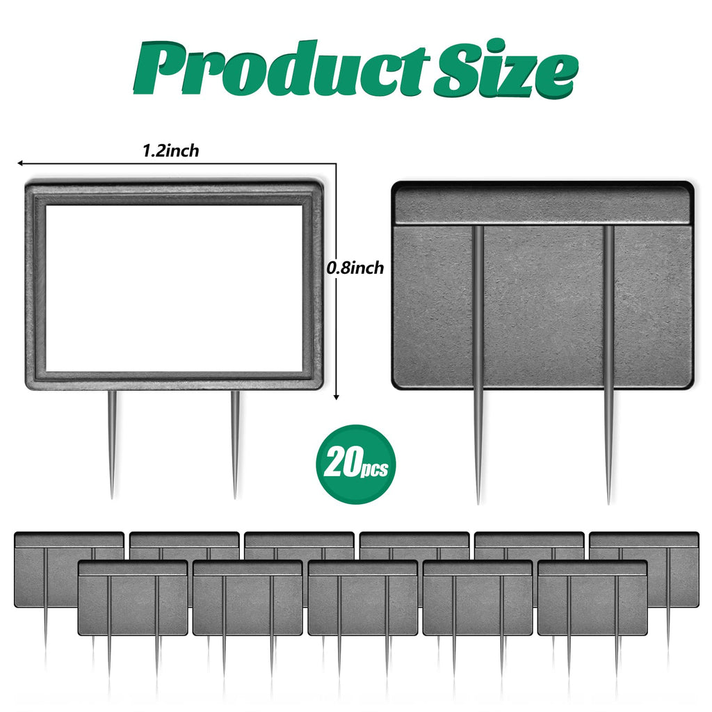 20 Pcs 20 Pieces Black Cubicle Pins Partition Pins Cubicle Accessories Fabric Partition Nameplate Brooch for Office Brooch Decor, Furniture, Office Signs, and Fabric Mounting