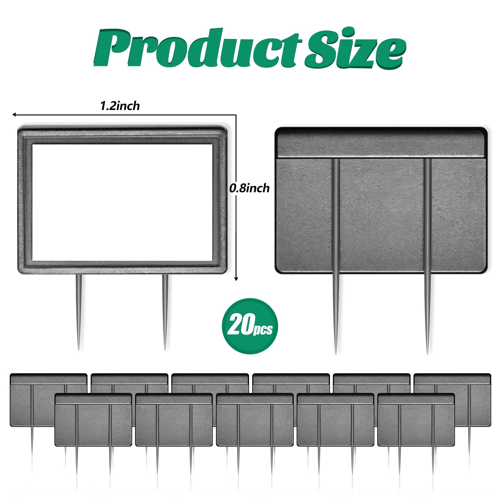 20 Pcs 20 Pieces Black Cubicle Pins Partition Pins Cubicle Accessories Fabric Partition Nameplate Brooch for Office Brooch Decor, Furniture, Office Signs, and Fabric Mounting