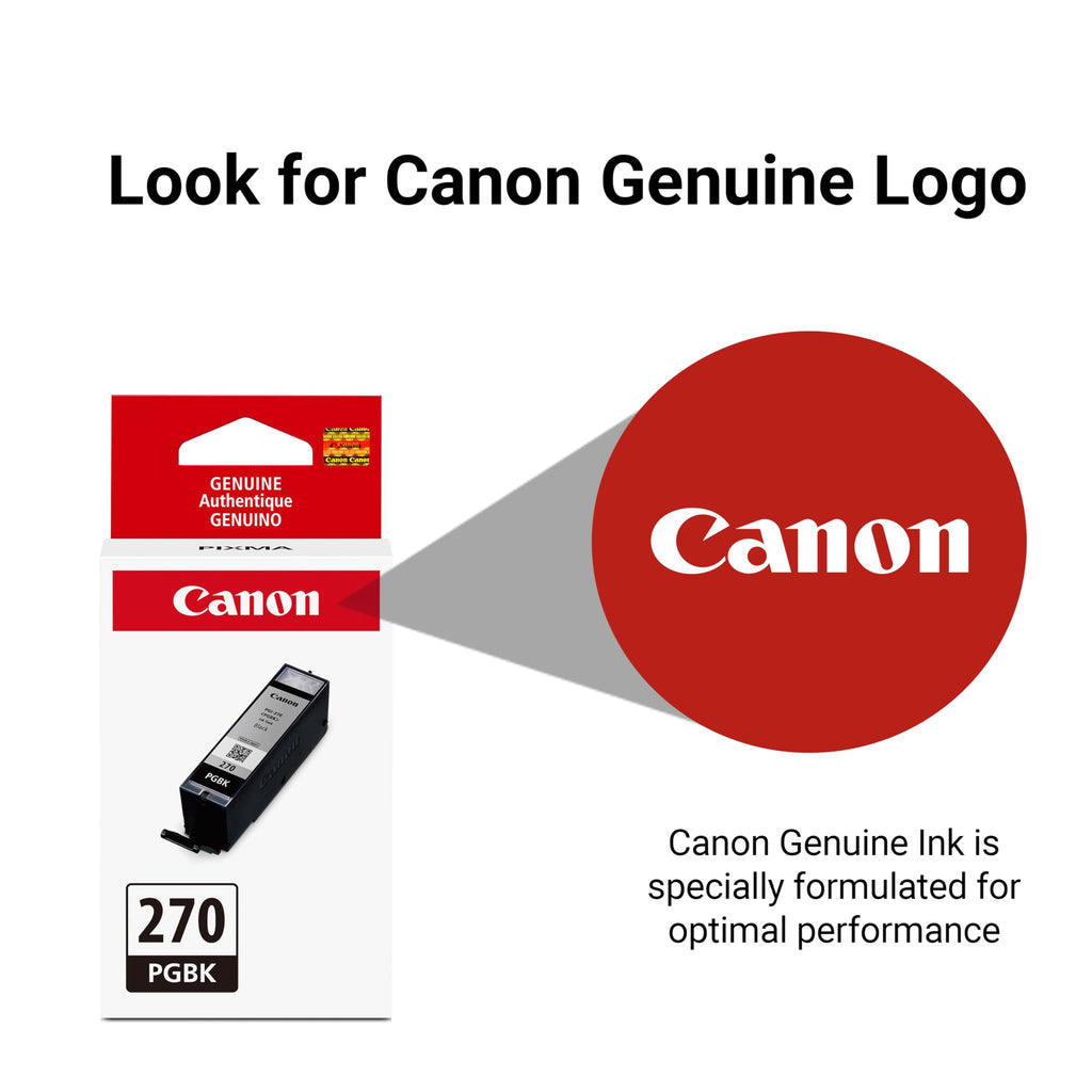 Canon Genuine Canon PGI-270 Ink Cartridge, Black