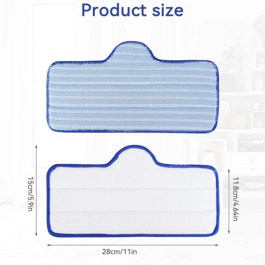 Steam Mop Pads Compatible with Dupray Steam Cleaner and Schenley Steam Mop Cleaner - Washable and Reusable Microfiber Replacement Mop Head（5 Pack)