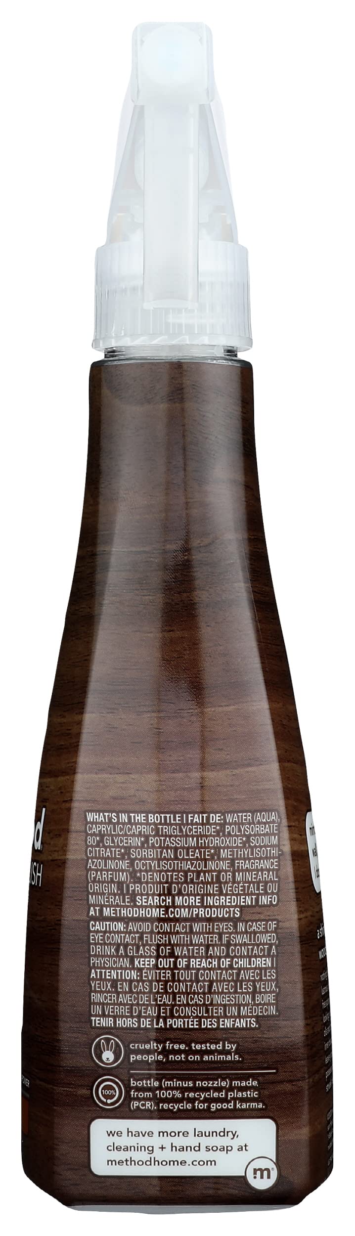 Method Wood Polish, Almond, For Wood Surfaces, Furniture and Cabinets, 14 Ounces (Pack of 1)