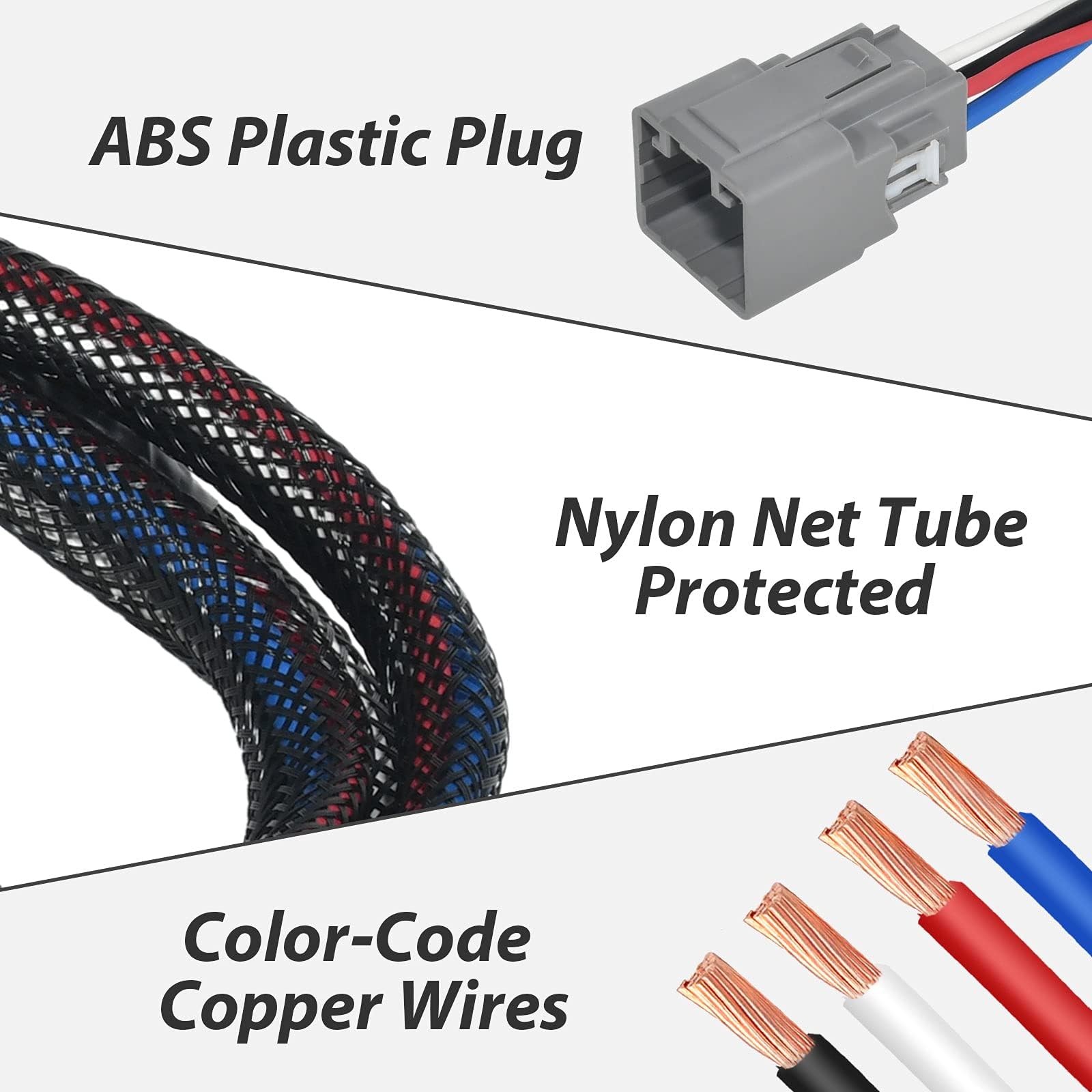 Oyviny Brake Control Wiring Adapter for 2015-2022 Ram 1500/Ram 2500/Ram 3500/Ram 1500 Classic 2019-2021, Plug in Brake Controller Wiring Harness for 2016-2021 Ram 4500/Ram 5500 31 Inches