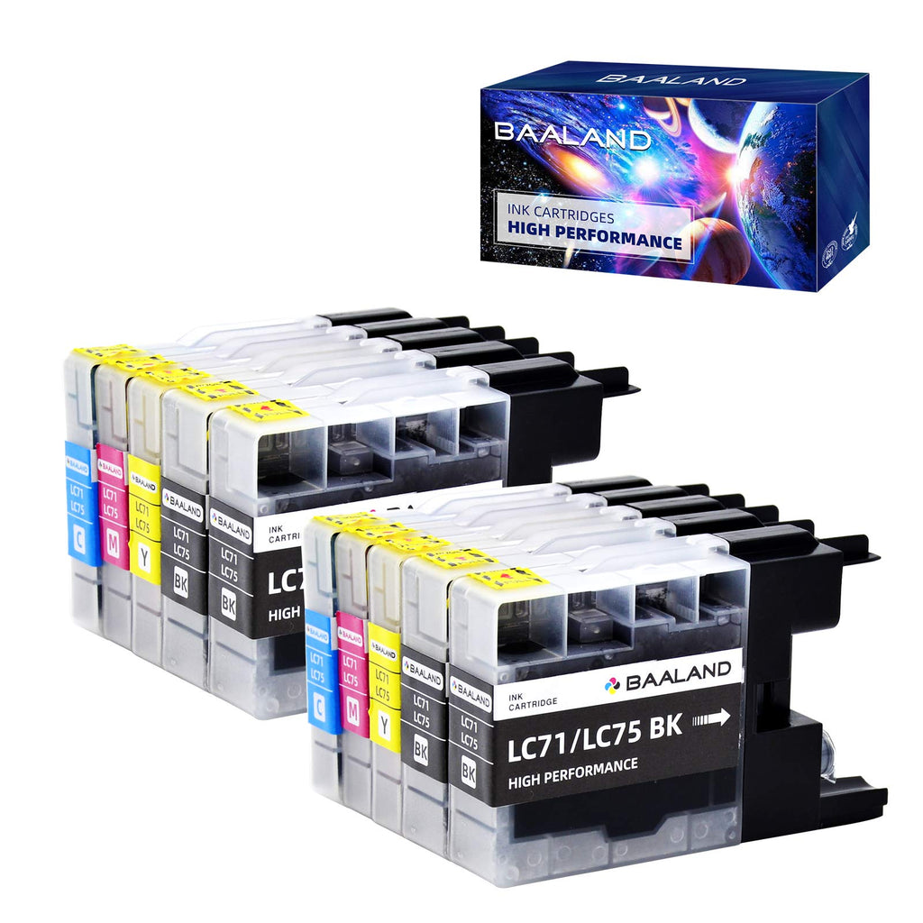 BAALAND LC75 Ink Cartridge Replacment for LC75 LC71 LC79 Printer Ink Work for MFC-J625DW J435W J280W J825DW J430W J835DW J425W J6710DW J280W J6910DW J5910DW J6510DW