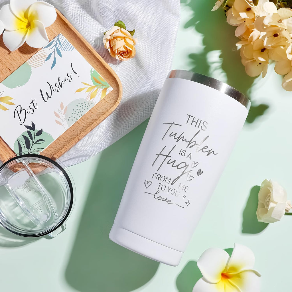 Birthday Gifts for Women, Gift Basket Set for Friends, Mom, Sister, Coworker, Wife, Girlfriend, Gift Ideas for Mothers Day, Valentines Day, 20 oz Stainless Steel Tumbler