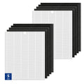 C545 Replacement Filter S Compatible with Winix C545, B151, P150, 9300 Air Purifier - 2 Air Filters + 8 Activated Carbon Pre-Filters - Compare to Part # 1712-0096-00, 2522-0058-00