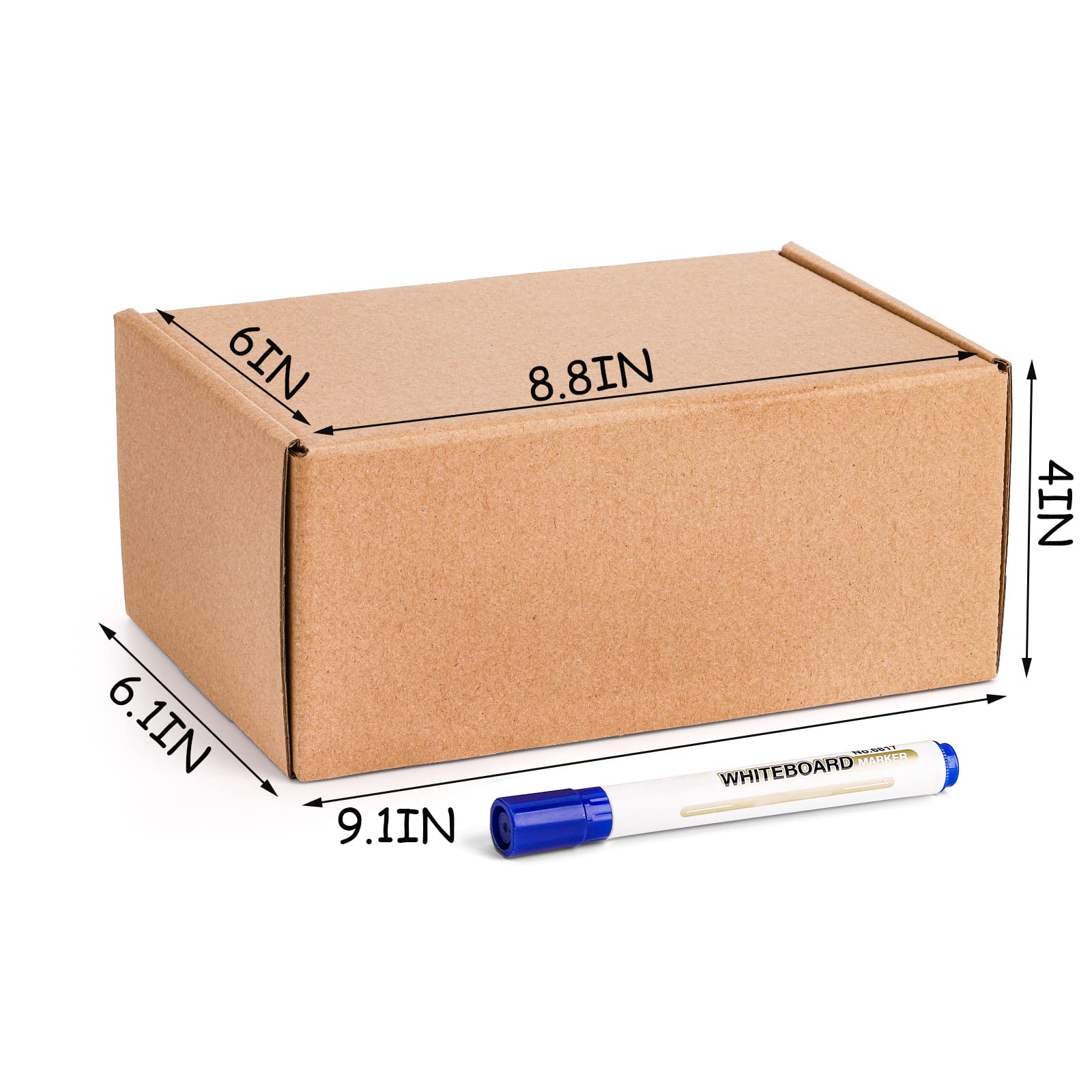 Cedilis 25 Pack 9x6x4 Inches Shipping Boxes, Small Corrugated Cardboard Box, Brown Cardboard Mailing Boxes, Thick Corrugated Mailer Boxes for Shipping Packing Small Business, Recyclable