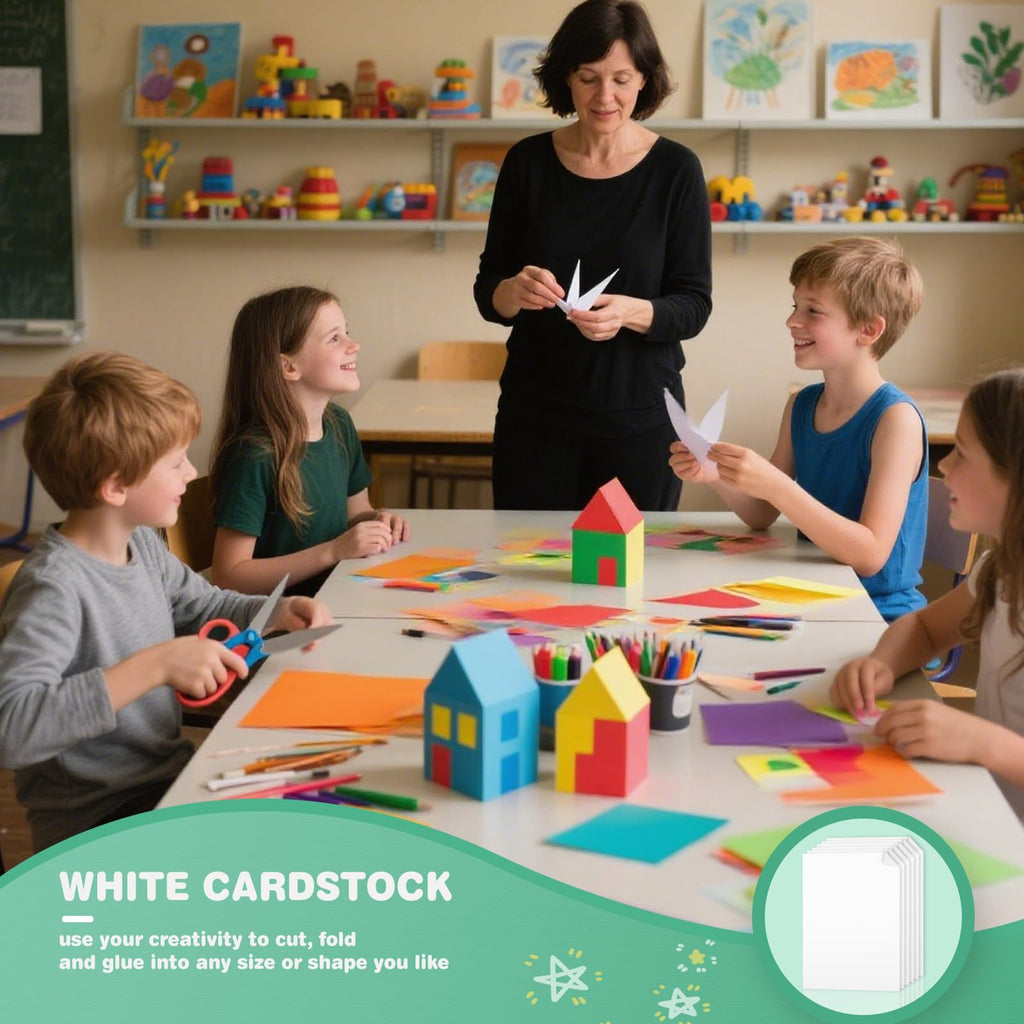 120 Sheets White Cardstock 8.5 X 11,Card Stock Paper 8.5 X 11 Construction Paper,Thick Cardstock for Printer,Scrapbooking,Crafts,Drawing,Business Card,Invitations,Menus,DIY Cards Making,Arts,Brochures