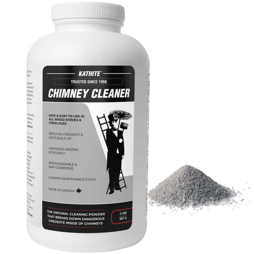KABIN Kathite Chimney Sweep Cleaner 2LB - Fireplace Chimney Cleaning Kit - Soot Creosote Remover for Wood Stoves - Creosote Destroyer Better Than Fire Logs - Fireplace Cleaner Made in Canada