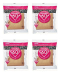 4 X Hario 02 100-Count Coffee Natural Paper Filters, 4-Pack Value Set (Total of 400 Sheets)