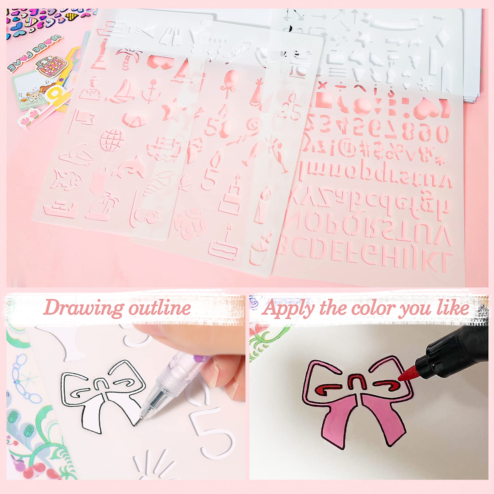 DIY Journaling Set Gifts for Girls Age of 8 9 10 11 12 13 Years Old and Up Personalized Diary For Tweens & Teens Journal for Girls Journal Kit Birthday Gift Cute Art Crafts Scrapbook Stationary Kit