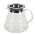 Cedilis Clear Glass Coffee Server, 20oz (600ml) Borosilicate Glass Range Coffee Carafe, Heat Resistant Coffee Pot for Brewing Coffee, Tea