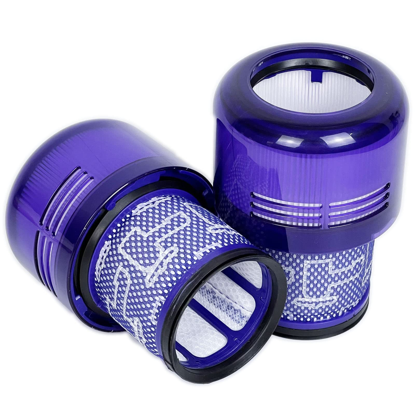 2 Pack HEPA Replacement for Dyson V11 Filter Compatible with Dyson Cyclone V11 Animal, V14 Torque Drive and V15 Detect, Washable, Filters Replaces Part 970013-02
