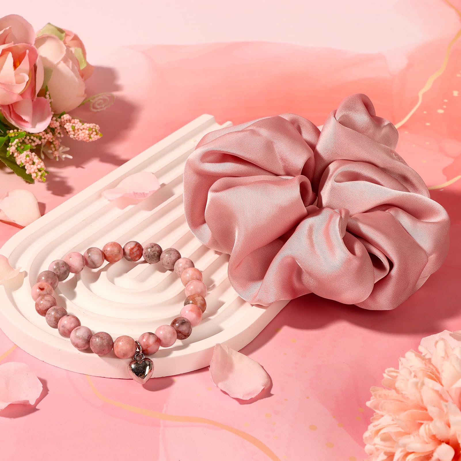 Birthday Gifts for Women Friendship, Pink Relaxing Spa Gifts Basket Set for Women, Self Care Gifts Unique Happy Birthday Gift Idea for Mom Her Best Friends Sister Wife Girlfriend Coworker Teacher (Pink)