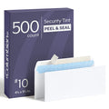 Columbian Envelopes, #10 Security, 500 Per Box, No Window, Release & Seal Self-Seal, White, 4-1/8" x 9-1/2", Security-Tinted Interior for Business and Personal Mailing
