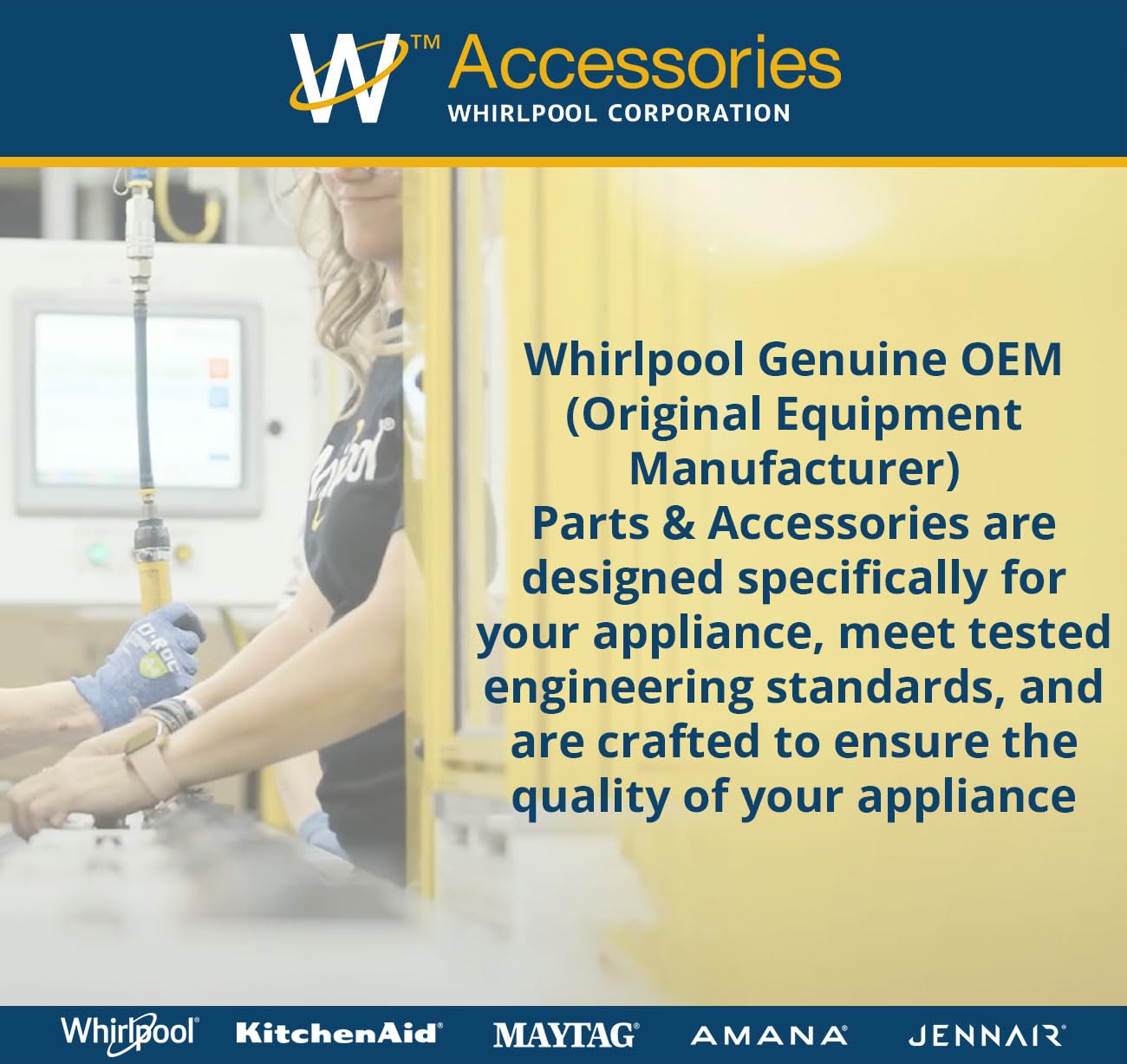 Whirlpool 8269144A Genuine OEM Drain Hose Extension for Dishwashers, 6 Feet White Accessory – Replaces 1489097, 8269144, AH2358130, EA2358130, PS2358130