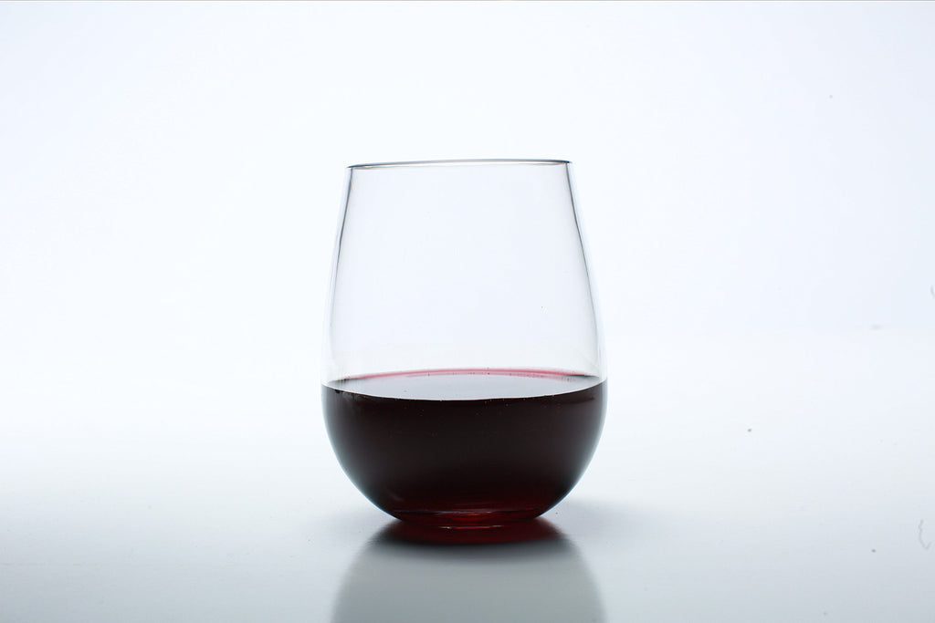 Urbanity Unbreakable Wine Glasses Set of 8 -Tritan Shatterproof Plastic Indoor & Outdoor Wine Glasses for Camping & Parties -Dishwasher Safe, Unbreakable, Stemless, Crystal Clear, BPA Free - 16oz