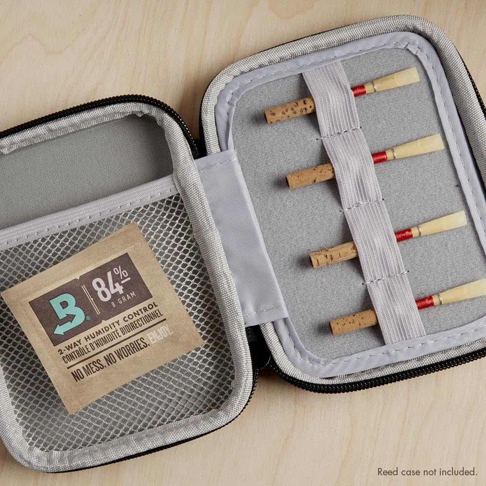 Boveda 84% Two-Way Humidity Control Packs for Woodwind Reeds – Size 8 – 10 Pack – Moisture Absorbers – Protects Against Drying & Spliting – Individually Wrapped Reed Humidifiers for Day-of Performance