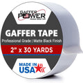 Real Premium Grade Gaffer Tape by GafferPower® - Made in the USA - White 2 in X 30 yds – Heavy Duty Gaffer's Tape - Non-Reflective - Multipurpose - Better Than Duct Tape (White)