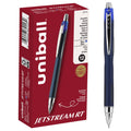 uni-ball Jetstream Rollerball, Retractable Roller Ball Pen Fine-0.7mm, 12 Pack, Blue Ink (62153)
