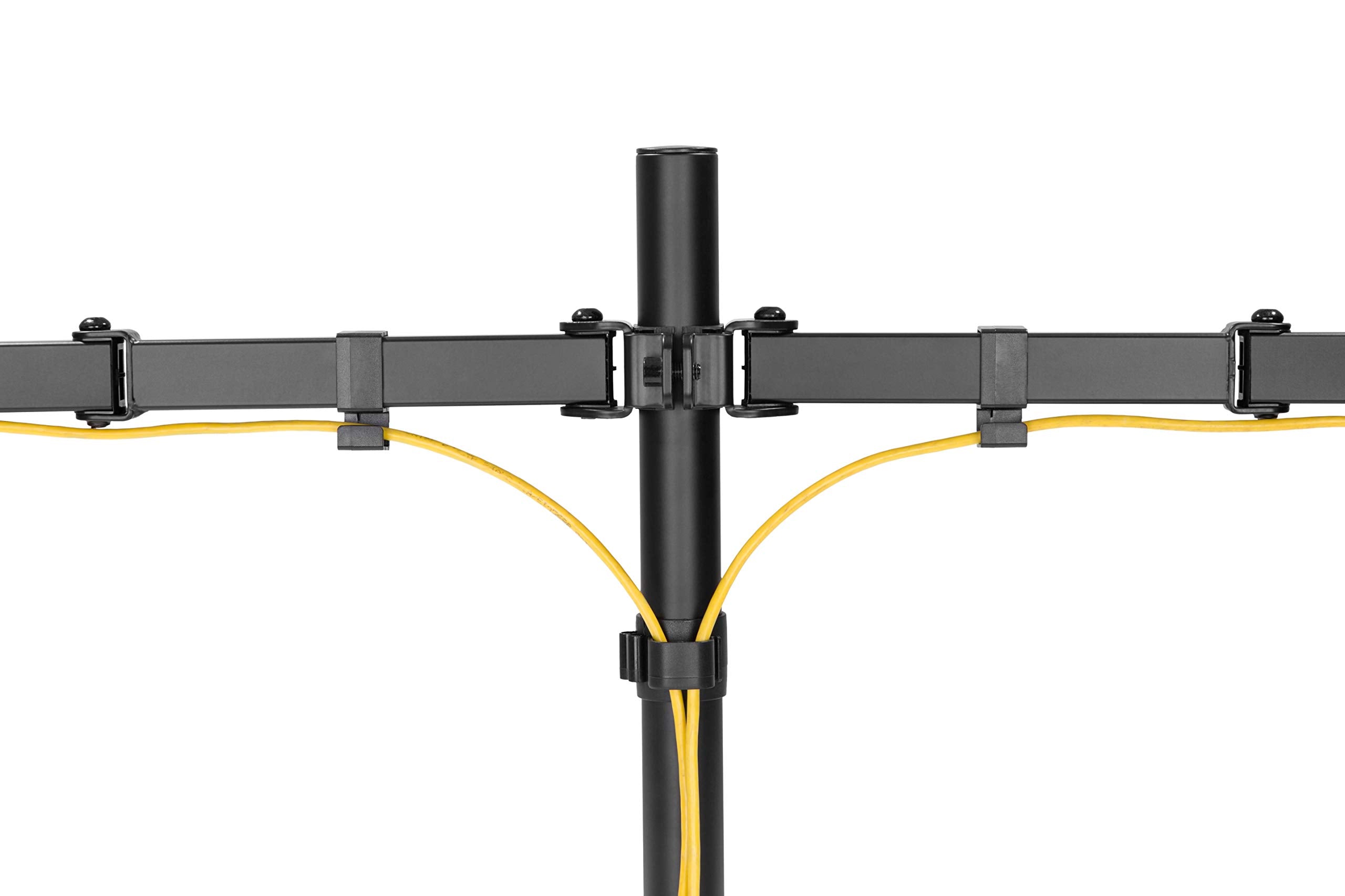 Amer Dual LED LCD Monitor Free-Standing Desk Stand for 2 Screens up to 32 inches Heavy-Duty Fully Adjustable Arms with Max VESA 100x100mm (2EZSTAND)
