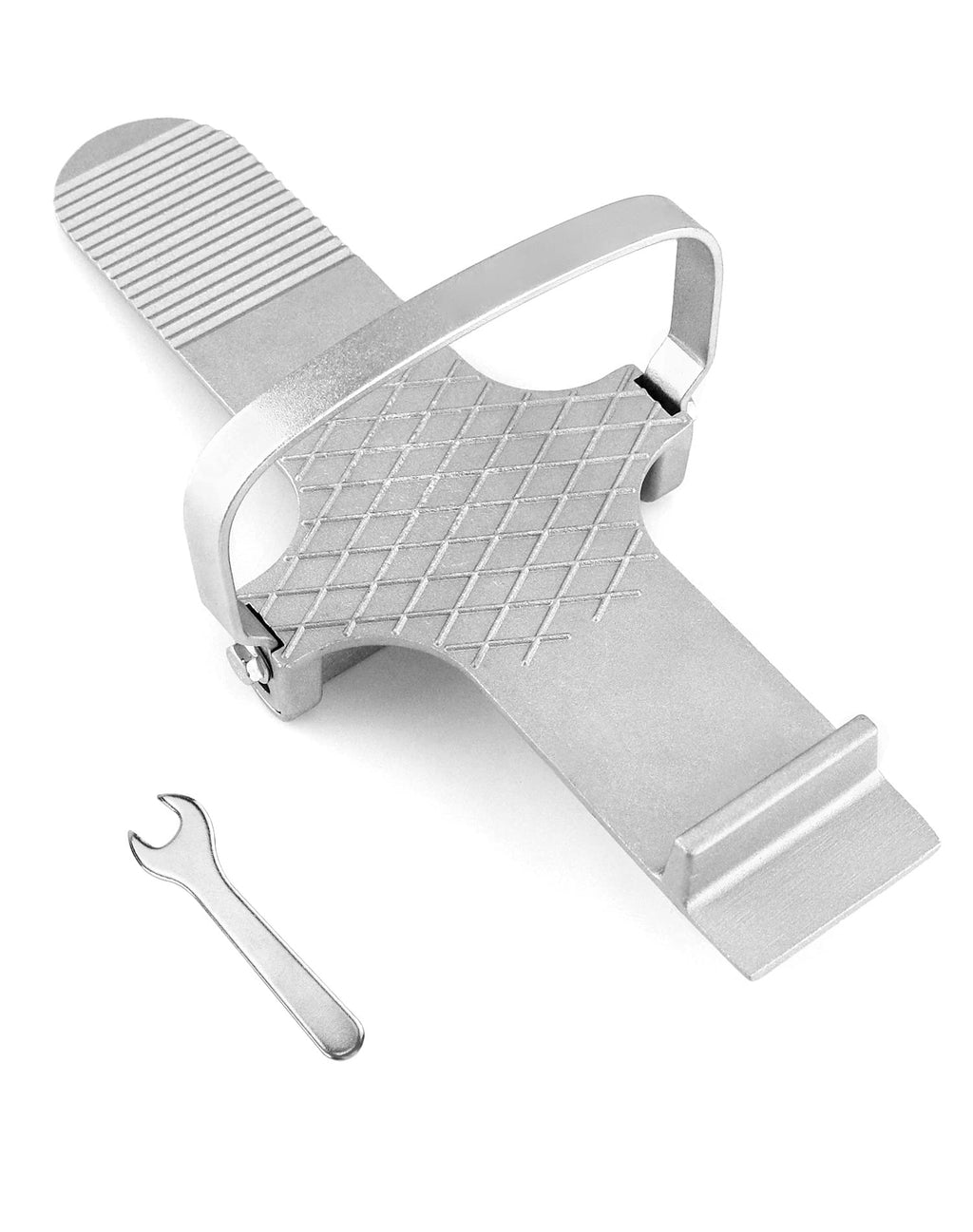 QWORK Foot Panel Lifter, Aluminum Alloy Door Lifter Tool, for Drywall Install, Hinge Installation, Plywood Lifting Tool for Sheetrock, Glass, Ceramic Tile, Silver