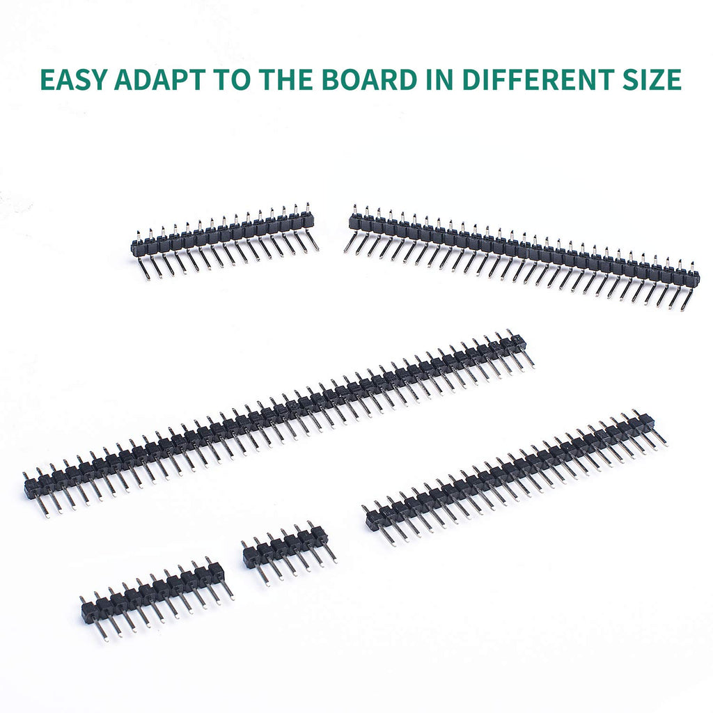 Miuzei PCB Board Prototype Kit for Electronic Projects, Circuit Solder Double-Side Board with 40 Pin 2.54 mm Male to Female Headers Connector, 2P&3P Screw Terminal Block