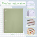 Aesthetic Spiral Notebook 3 Pack - 1-Subject College Ruled Paper, 8" x 10-1/2", 70 Sheets per Notebook, Hardcover 3 Hole Pastel Colors, Easy Tear Line Spiral Notebooks for Office School Travel-Macaron