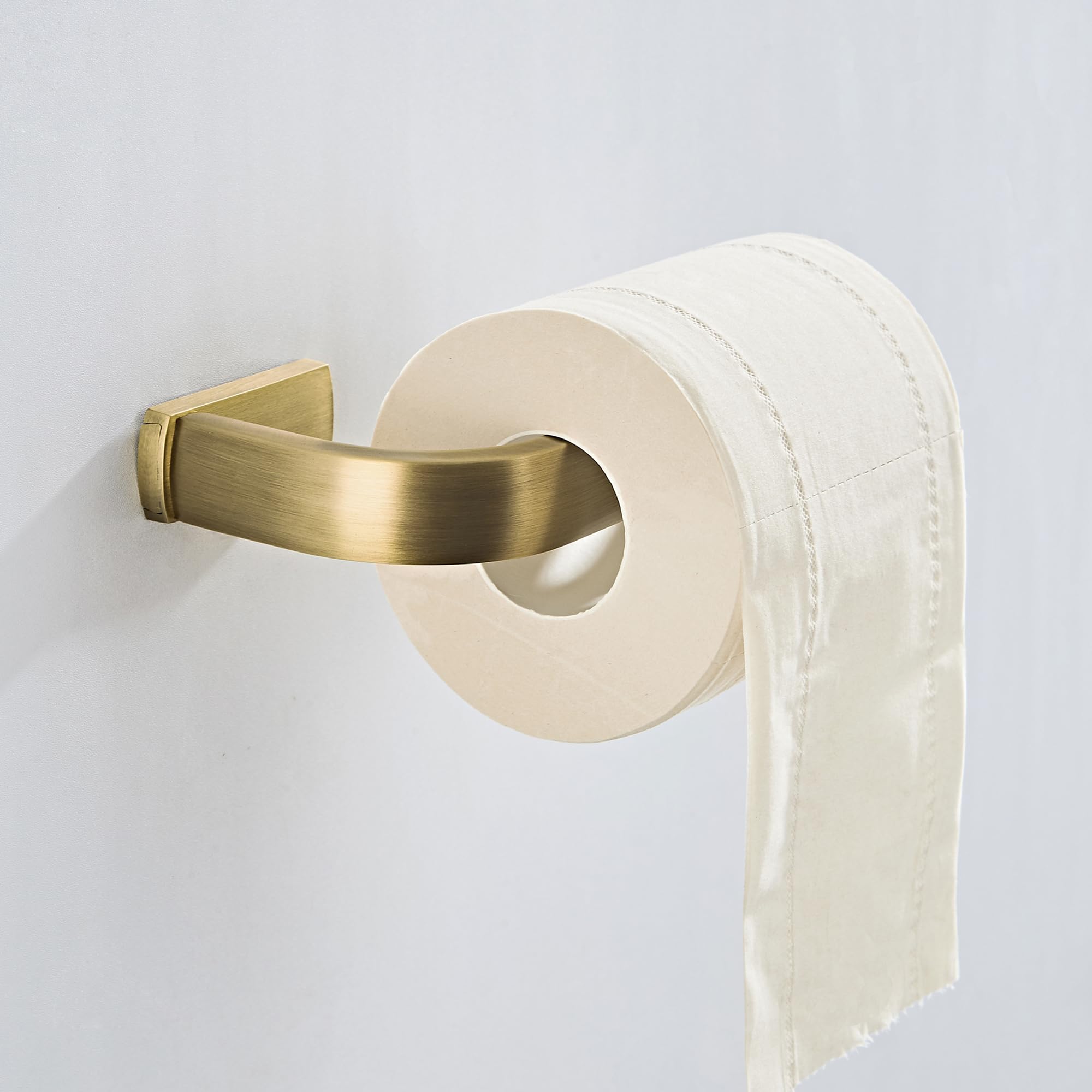 Flybath Toilet Paper Roll Holder Brass Antique Tissue Dispenser for Bathroom Wall Mounted, Brushed Bronze