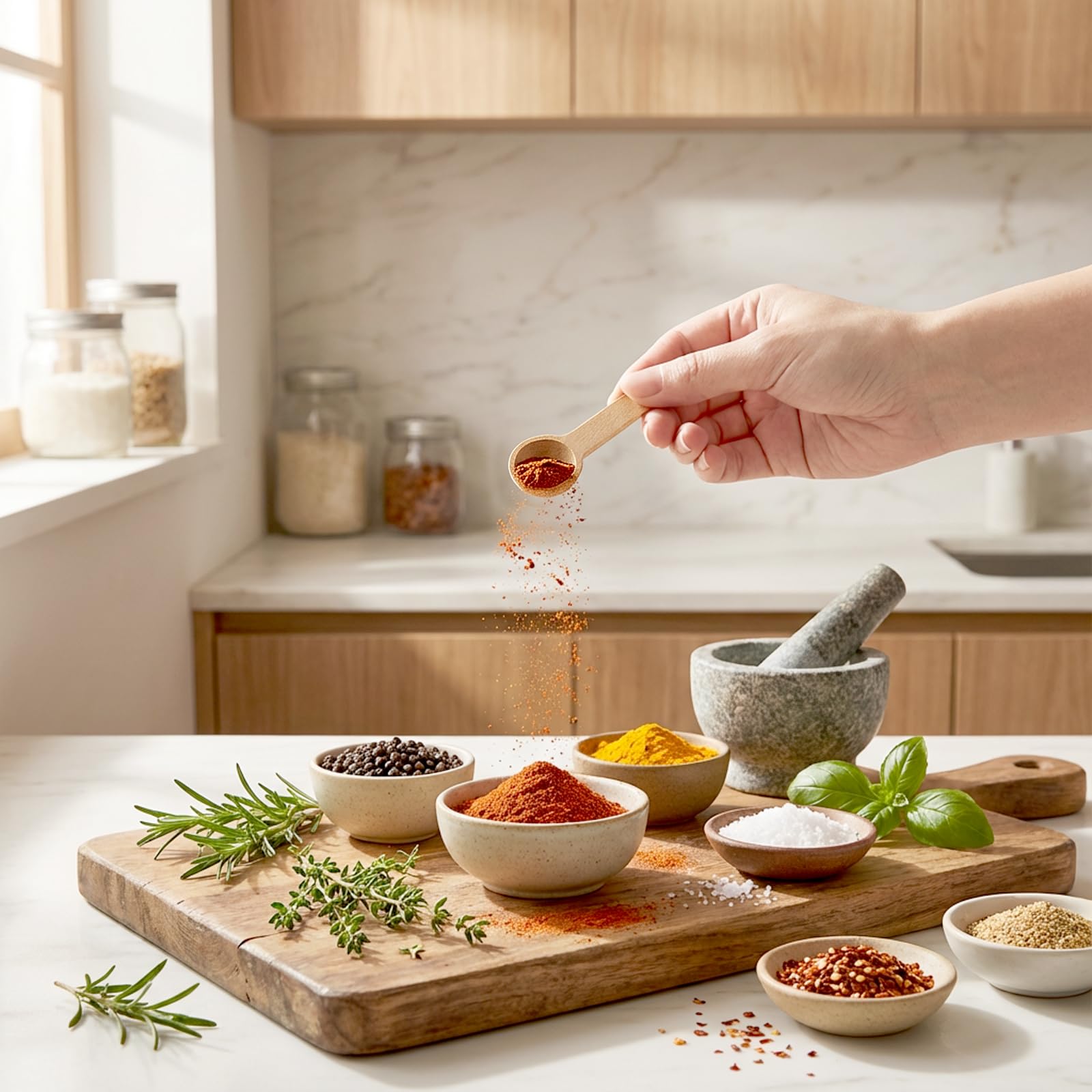 Tebery 60PCS Mini Wooden Spoons for Bath Salt, Candy, Baby, Spice Jars, Seasoning, Honey, Coffee