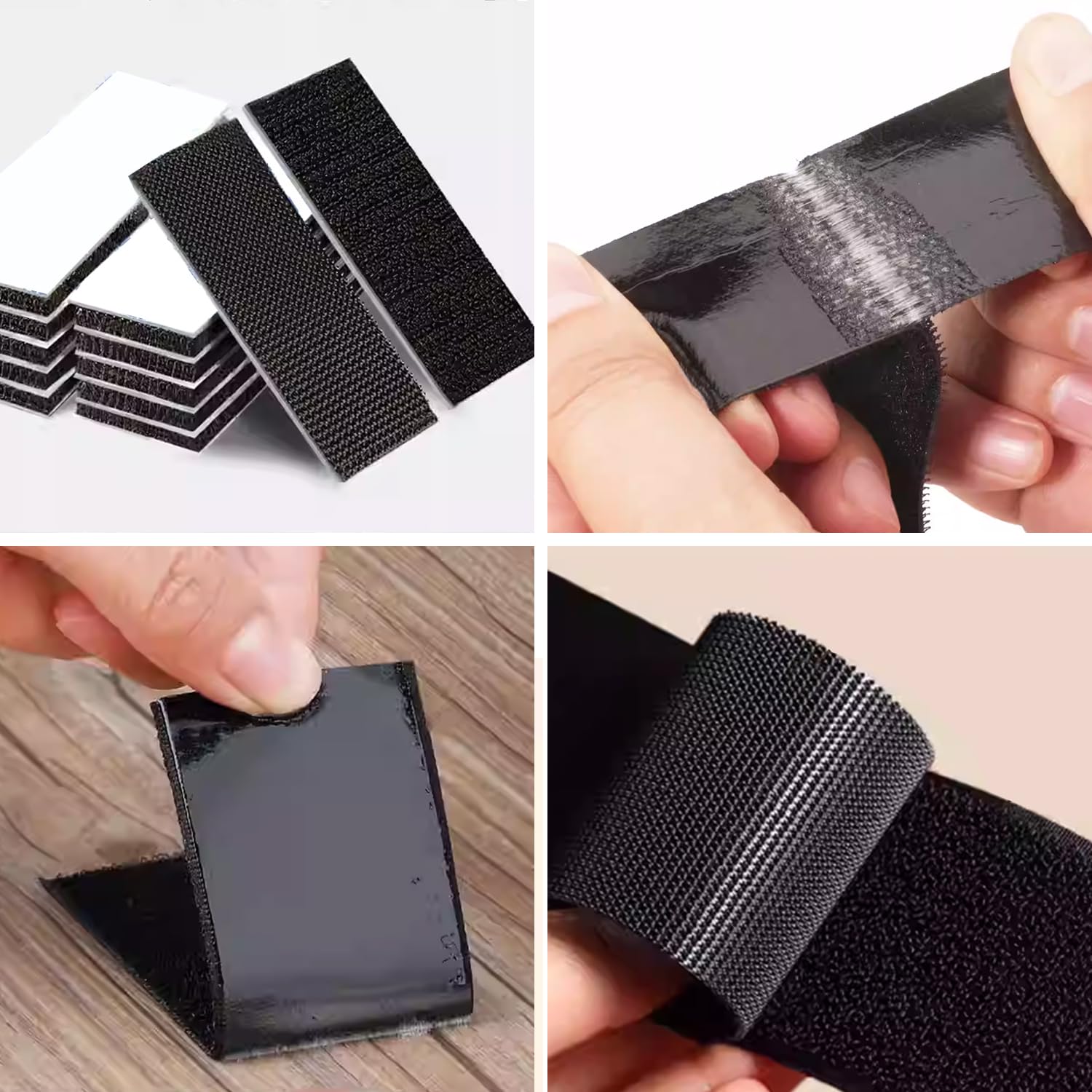 WOHOHOHO 100% Blackout Blinds Set for Bedroom, 59" x 118" Portable Black Out Curtains with 28 Velcros, Marker Pen 3M Measuring Tape for Blackout Window Film, Temporary Shades for Windows Coverings