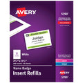 Avery Name Badge Inserts, 2.25 x 3.5 Inches, Box of 400 (05390)