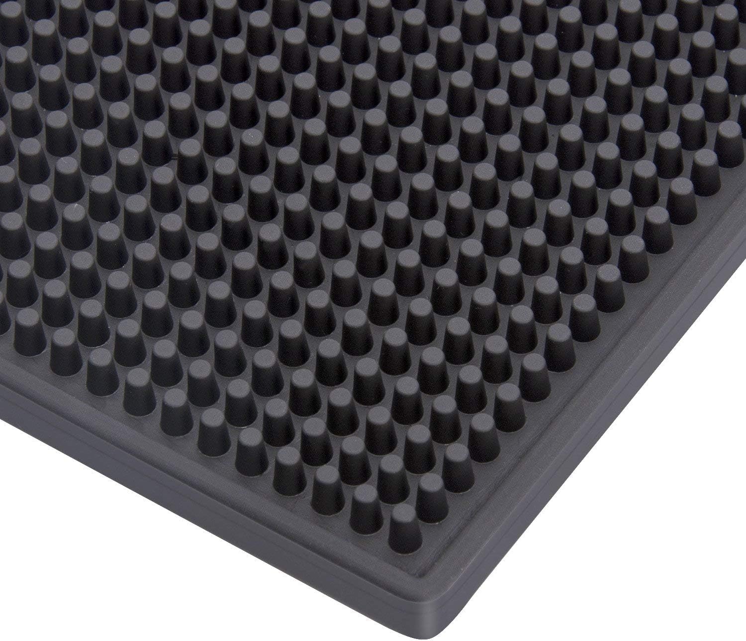 2 Pack Heavy-Duty Bar Mat Pad PVC Rubber Dish Drying Spill Matting for KTV Bar Glass Home (S)