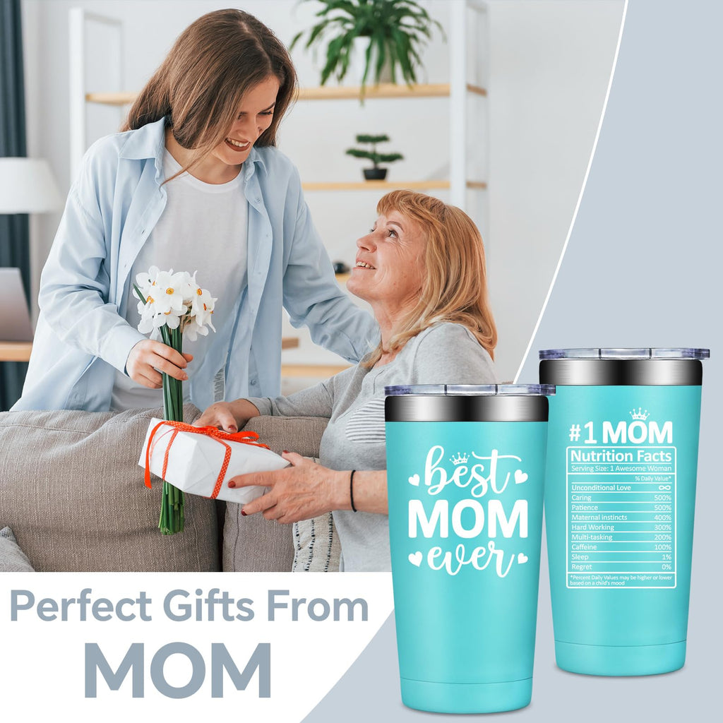 SpenMeta Gifts for Mom - Mothers Day Christmas Birthday Gifts for Mom from Daughter, Son - 20oz Vacuum Insulation Tumbler