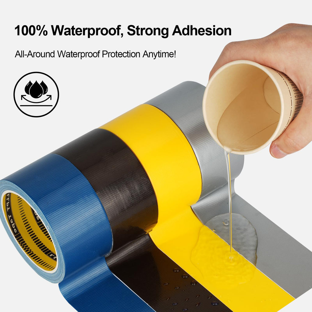 LLPT Duct Tape Premium Grade 2.36 Inches x 108 Feet x 11 Mil Easy Tear Residue Free Strong Adhesive Color Dark Brown (DT254)