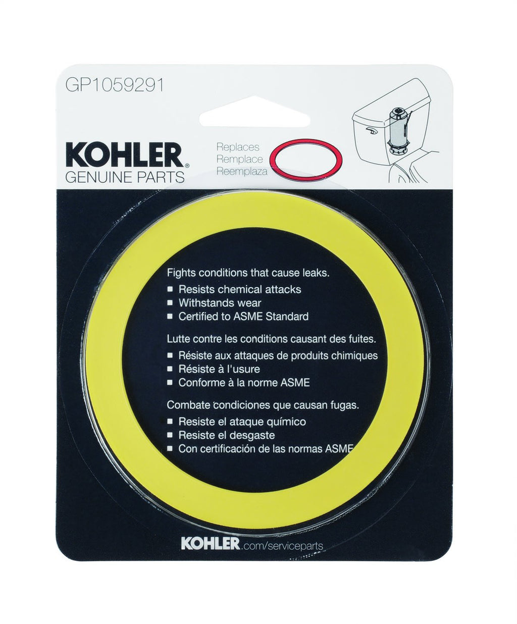 Kohler K-GP1059291 Canister Flush Valve Seal