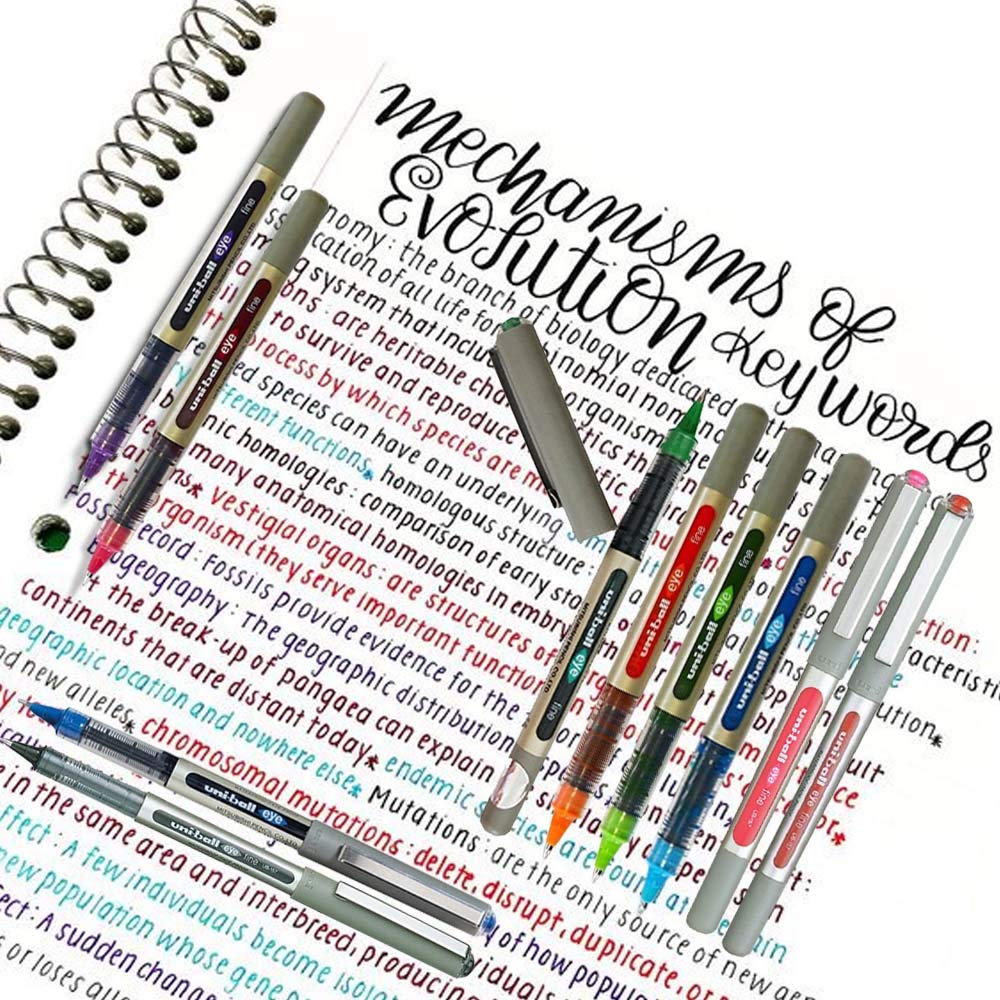 Uni-Ball EYE UB-157 Rollerball Pen 0.7mm Ball [Pack of 10] One of each colour