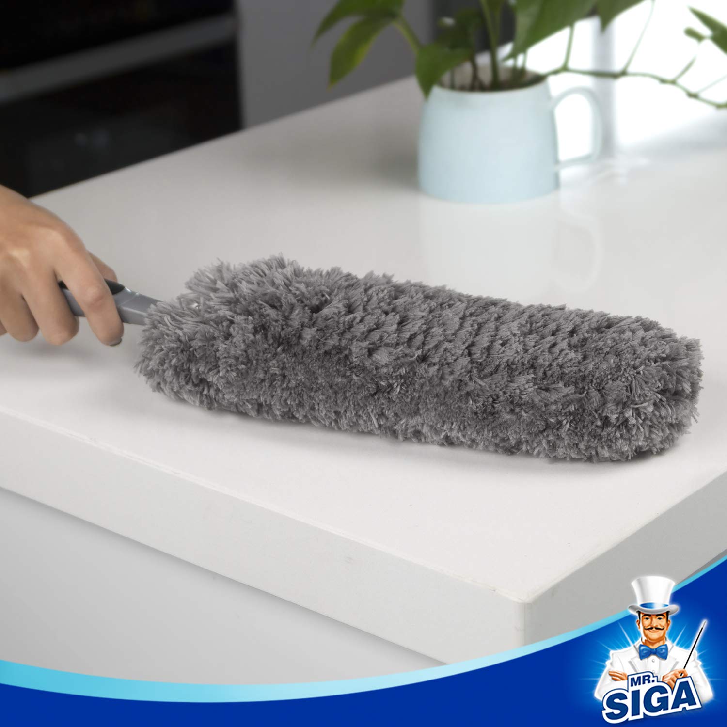 MR.SIGA Lint Free Microfiber Duster Refills, Washable Duster for Household Cleaning