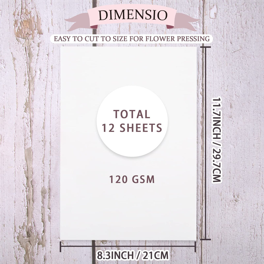 Aboofx 20 Sheets Blotting Paper for Flower Press, Large 21 x 30 cm, A4 Highly Absorbent and Reusable Blotting Paper for Flower Press, Herbarium, Craft Paper, Paper Sheets, Craft Supplies