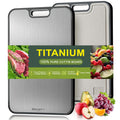 Titanium Cutting Board,100% Pure Titanium Cutting Boards for Kitchen, 2025 New Double Sided Food-Grade CuttingBoard for Meat Vegetable Fruit