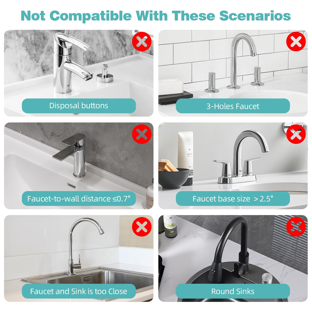 Diatomite Faucet Mat for Kitchen Sink with Raised Pads & Cleaning Brush, Super Absorbent Fast Drying Stone Sink Tray, Splash Guard Protector Mat for Bathroom Counter (White, 23.6" x 3.9")