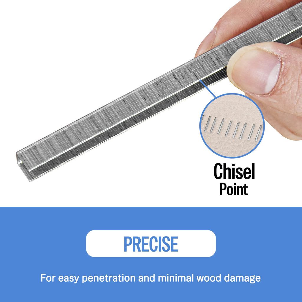 meite 22G71S12 22 Gauge 71 Series 3/8" Crown Wide 1/2" Leg Length Galvanized Staples for Upholstery Stapler 10,020 PCS/Box (1 Box)