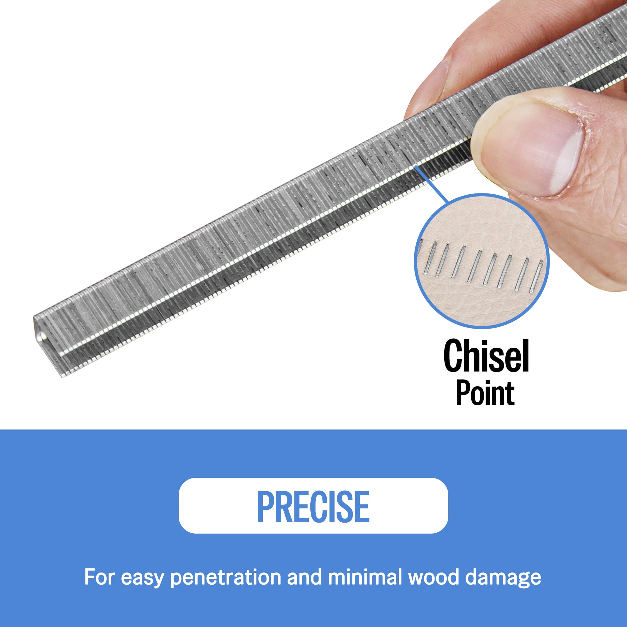 meite 22G71S12 22 Gauge 71 Series 3/8" Crown Wide 1/2" Leg Length Galvanized Staples for Upholstery Stapler 10,020 PCS/Box (1 Box)