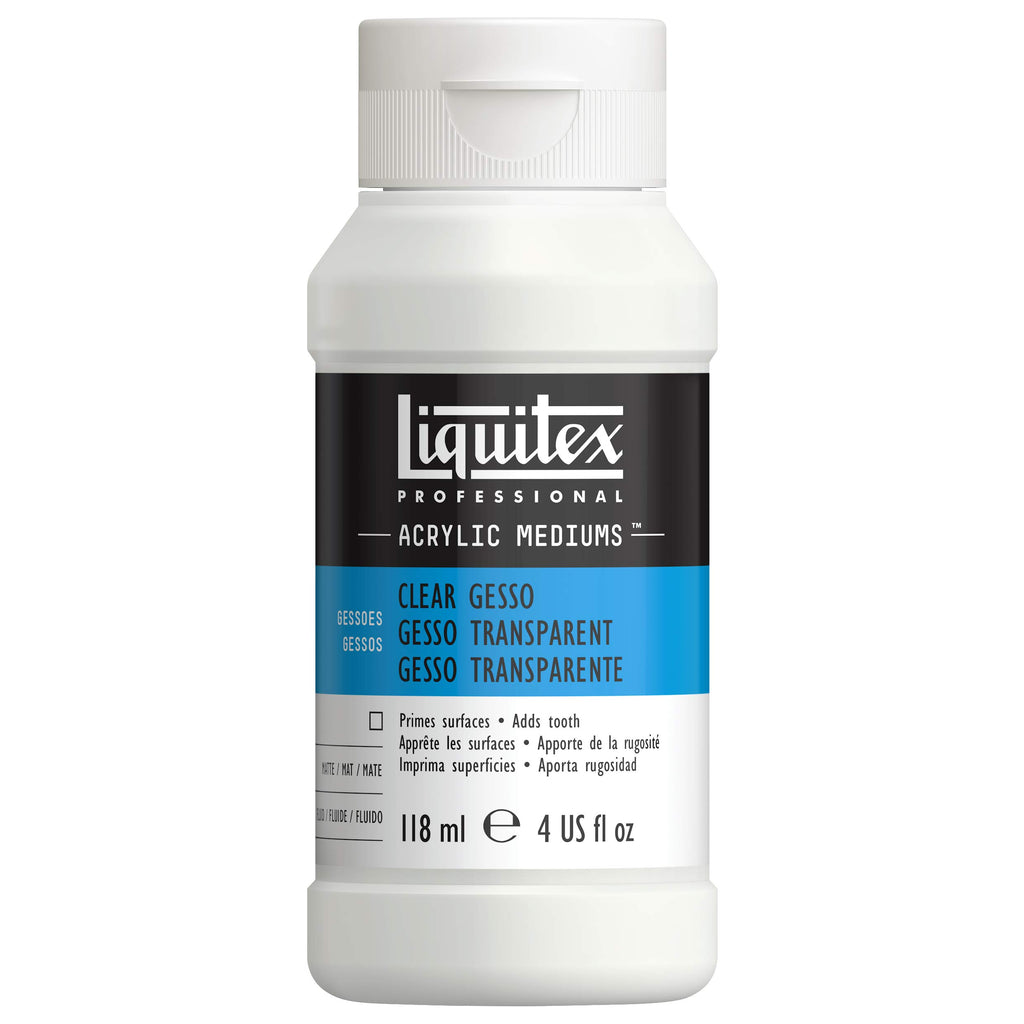 Liquitex 7604 Clear Gesso Surface Prep Medium, 4-Ounce